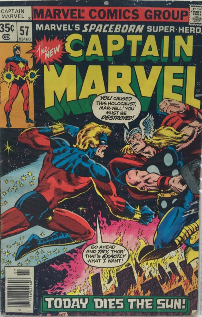 Captain Marvel - Marvel (57 - Jul 1978) comic book collectible [Barcode 071486024606] - Main Image 1