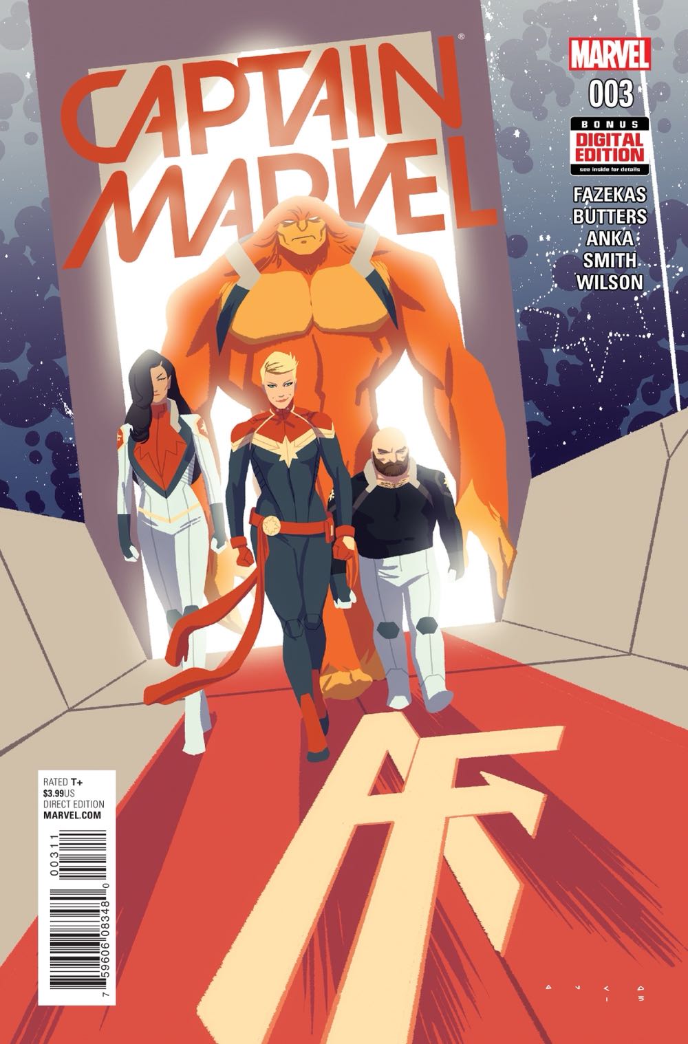 Captain Marvel - Marvel (3 - May 2016) comic book collectible [Barcode 75960608348000311] - Main Image 2