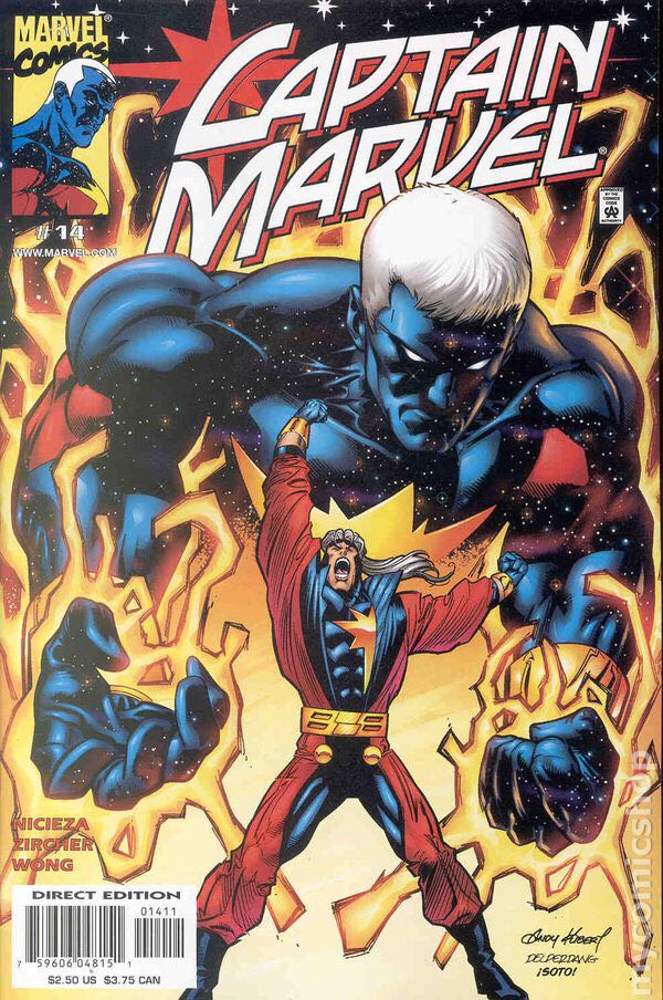 Captain Marvel - Marvel Comics (14 - Feb 2001) comic book collectible [Barcode 759606048151] - Main Image 1