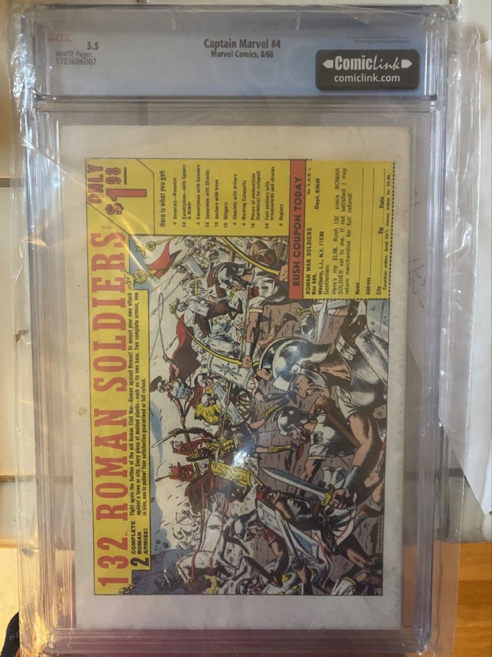 Captain Marvel - Marvel (4 - Aug 1968) comic book collectible [Barcode 071486024606] - Main Image 2