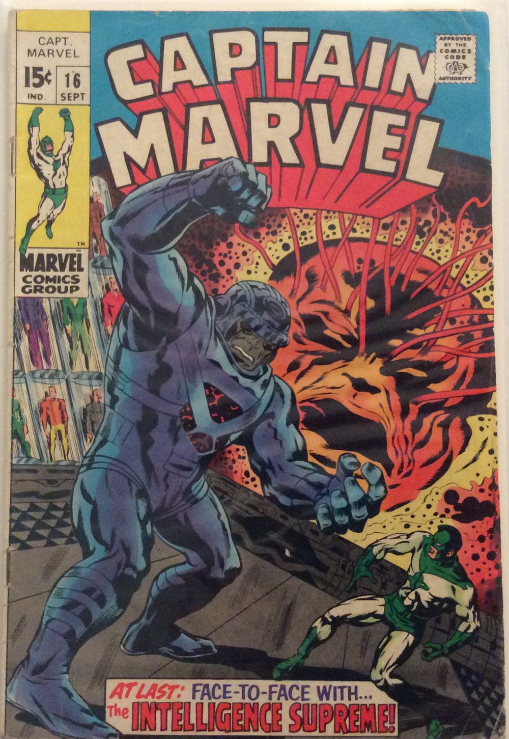 Captain Marvel - Marvel Comics (16 - Sep 1969) comic book collectible - Main Image 3