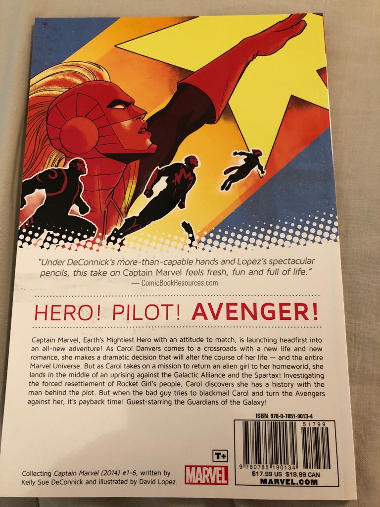 Captain Marvel Vol. 1: Higher, Further, Faster, More - Marvel Comics (1 - May 2014) comic book collectible [Barcode 978078519013451799] - Main Image 2