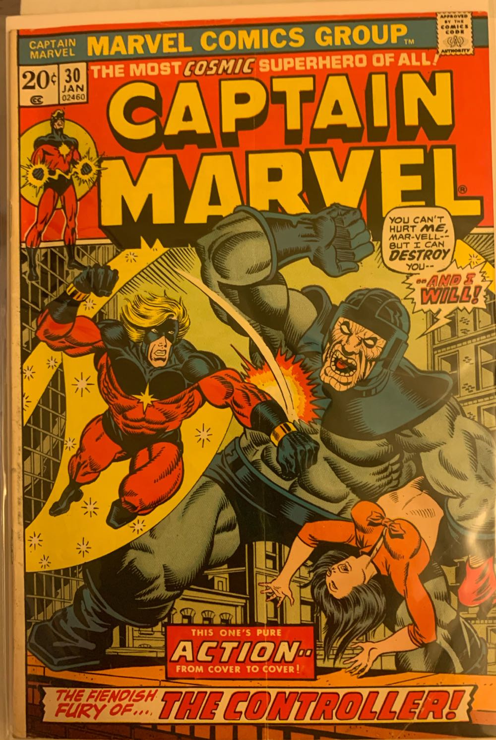 Captain Marvel - Marvel Comics (30 - 01/1974) comic book collectible - Main Image 2
