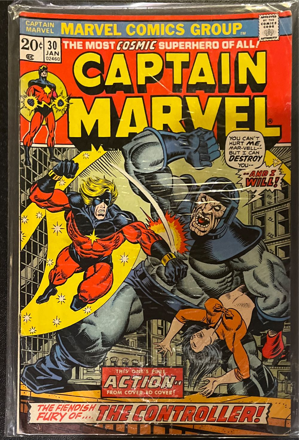 Captain Marvel - Marvel Comics (30 - 01/1974) comic book collectible - Main Image 3