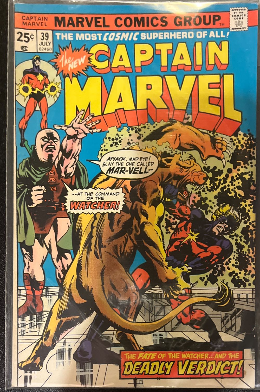 Captain Marvel - Marvel Comics (39 - Jun 1975) comic book collectible - Main Image 2