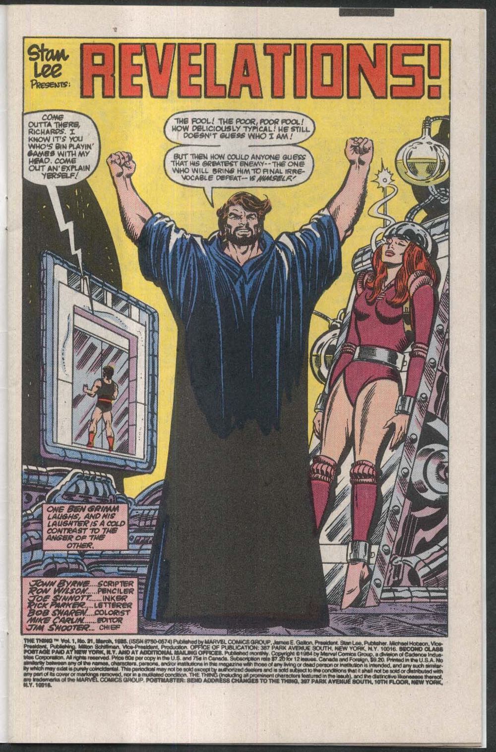 Thing, The - Marvel Comics Group (21 - Mar 1985) comic book collectible [Barcode 071486029663] - Main Image 2