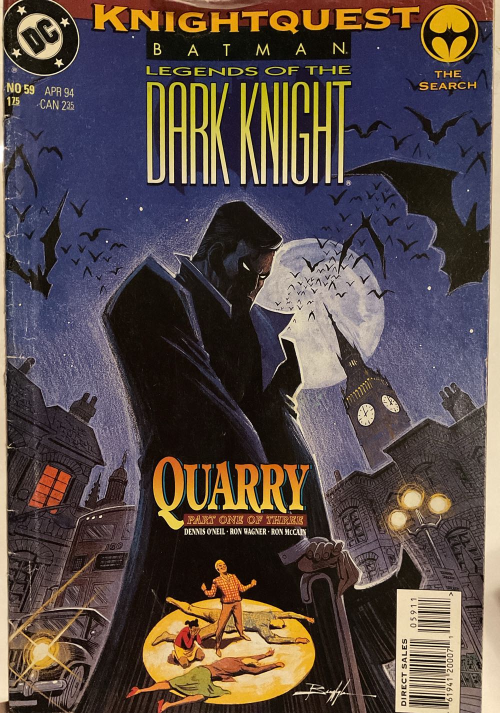 Batman: Legends Of The Dark Knight - DC Comics (59 - 04/1994) comic book collectible [Barcode 761941200071] - Main Image 2