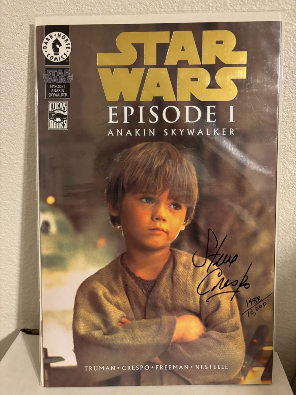 Episode 1: The Phantom Menace - Anakin Skywalker Photo Gold Foil - Dark Horse Comics (1) comic book collectible [Barcode 761568990201] - Main Image 2