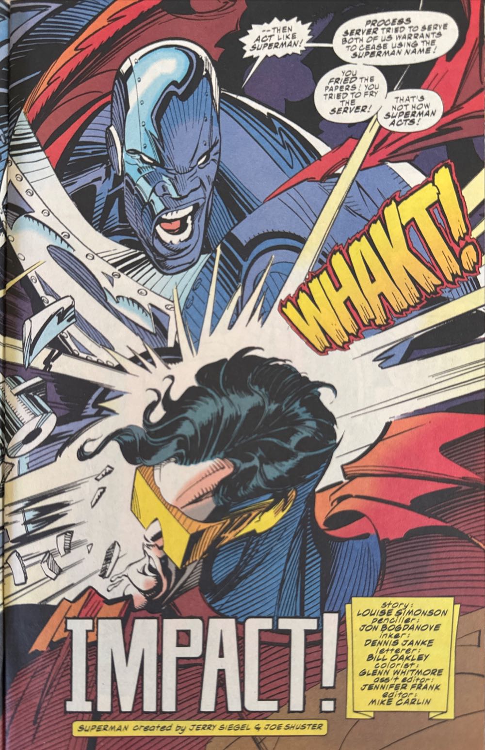 Superman Man Of Steel #24 - DC Comics (24 - 08/1993) comic book collectible [Barcode 070989308015] - Main Image 3