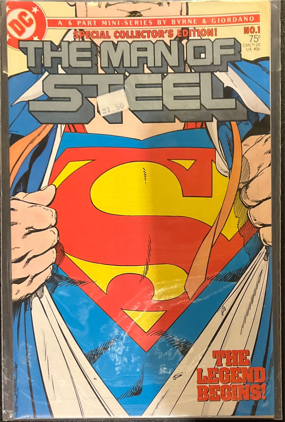 Superman: The Man of Steel - DC Comics (1 - Oct 1986) comic book collectible [Barcode 761941200507] - Main Image 3