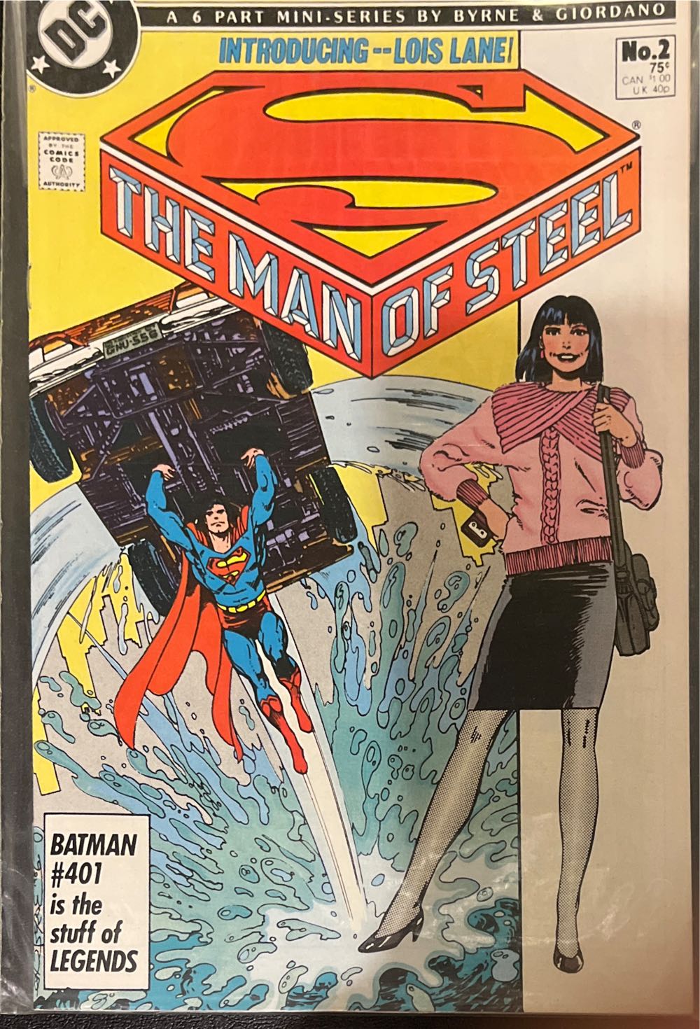 Superman: The Man Of Steel - DC (2 - Oct 1986) comic book collectible [Barcode 761941200507] - Main Image 2