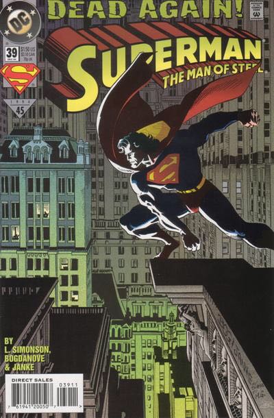 Superman: The Man Of Steel - DC Comics (39 - Dec 1994) comic book collectible - Main Image 1