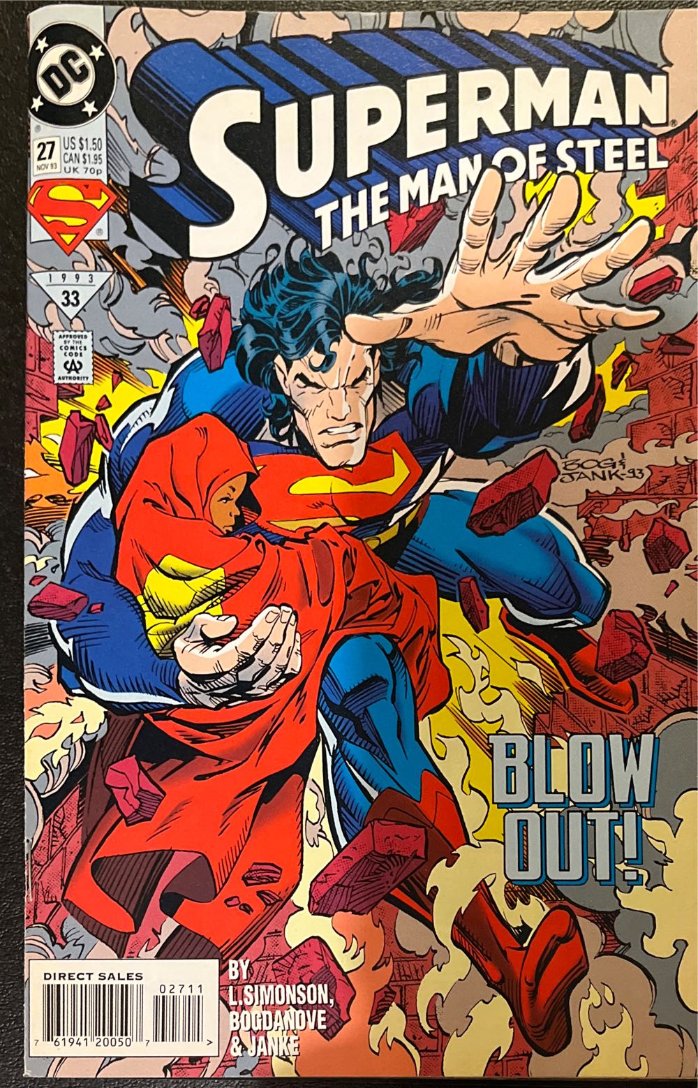 Superman: The Man Of Steel - DC (27 - Nov 1993) comic book collectible [Barcode 76194120050702711] - Main Image 3