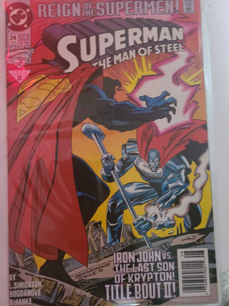 Superman: The Man Of Steel - ARCH/RUN (24 - Aug 1993) comic book collectible [Barcode 07098930801508] - Main Image 2