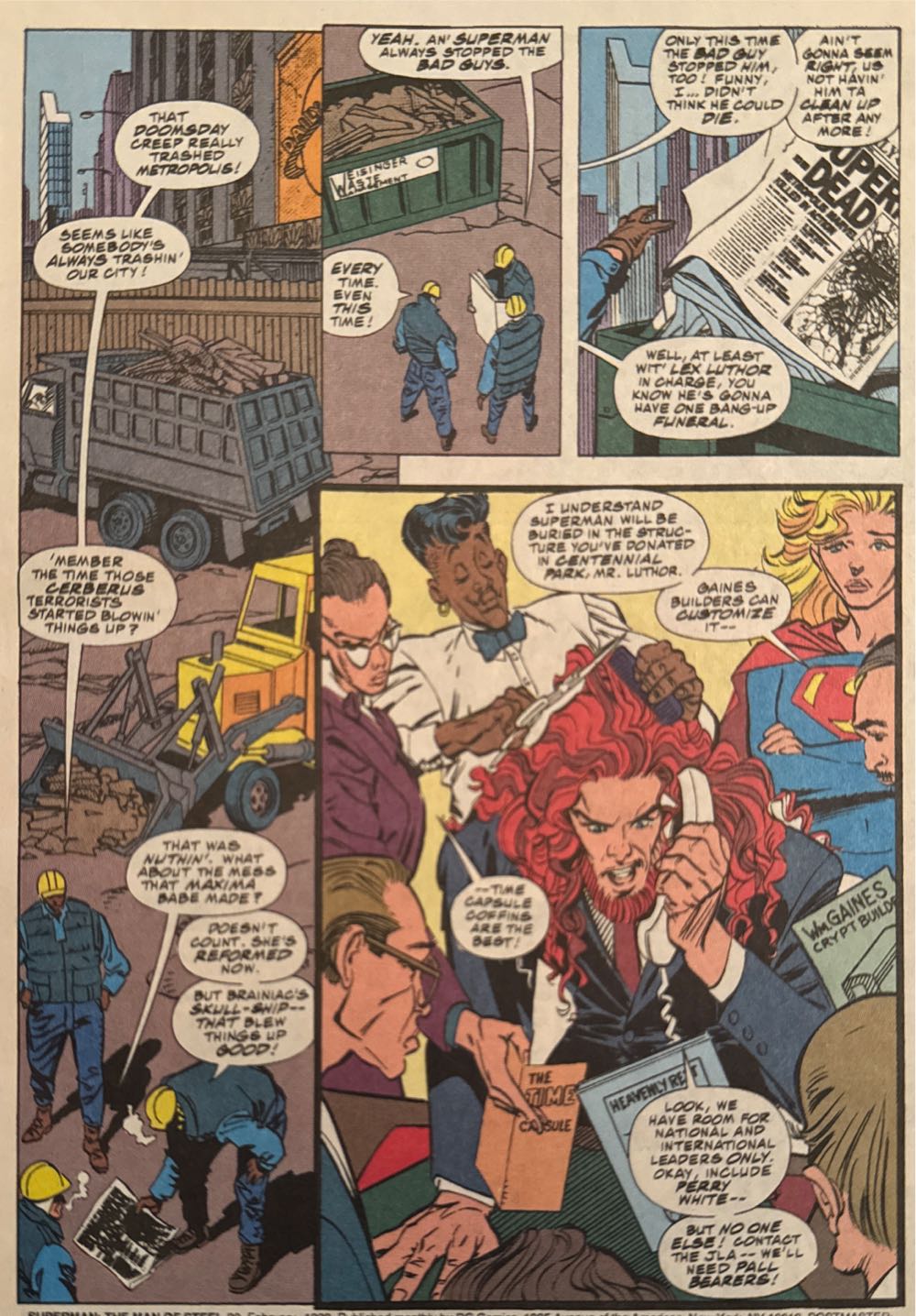 Superman The Man Of Steel - DC Comics (20 - Feb 1993) comic book collectible [Barcode 07099230801902] - Main Image 2