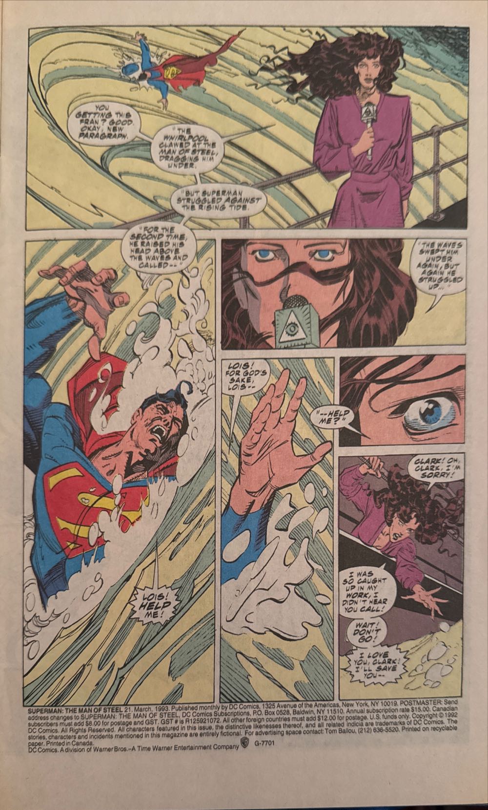 Superman The Man Of Steel: Funeral For A Friend/7 - DC (21 - 03/1993) comic book collectible - Main Image 3