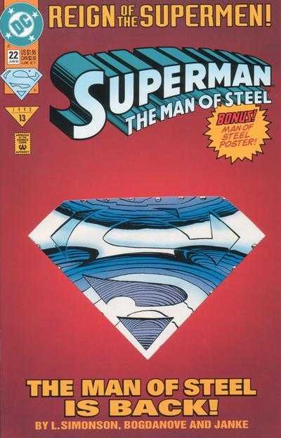 Superman: The Man Of Steel 22 - DC (22 - 06/1993) comic book collectible - Main Image 1