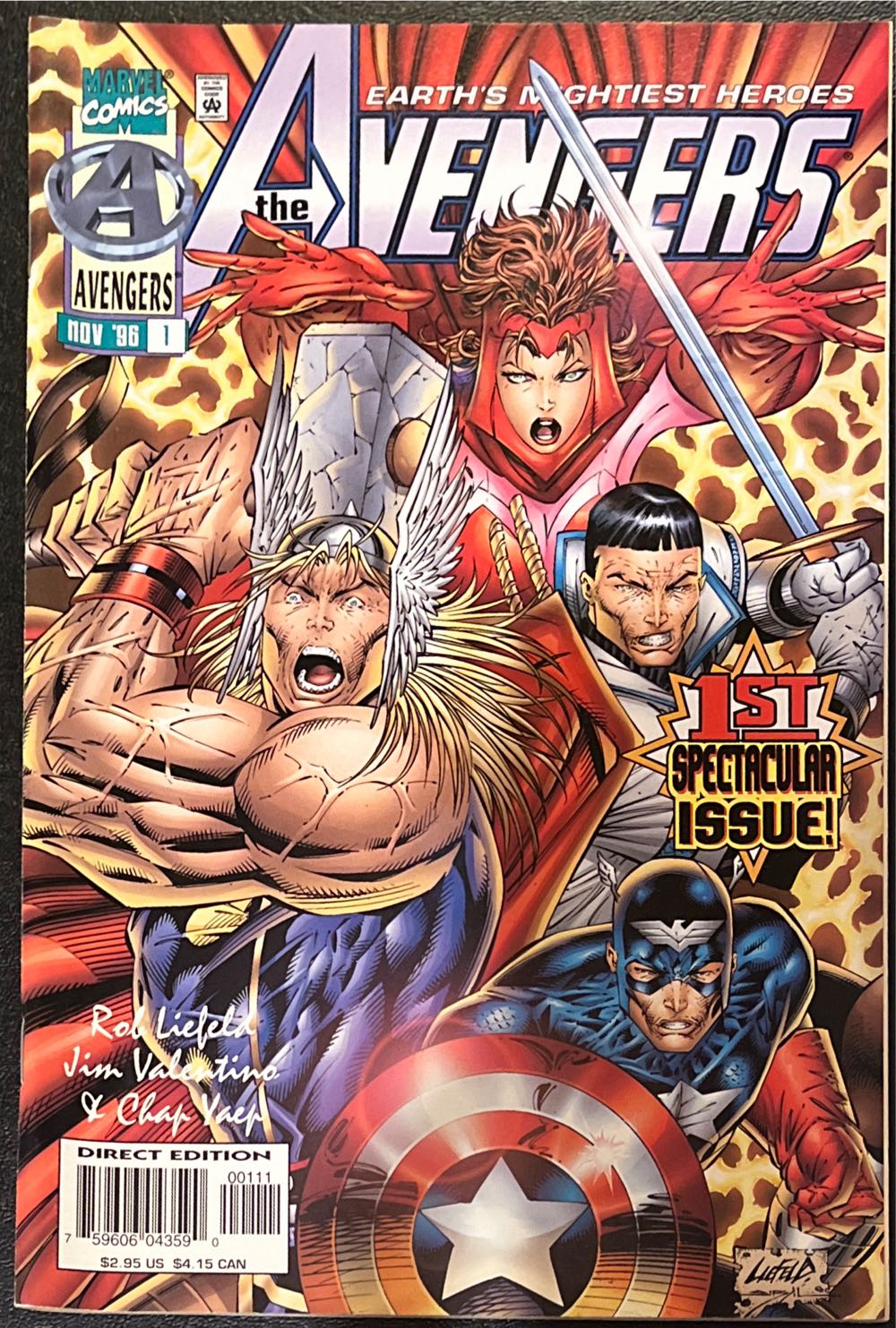 Avengers vol. 2 - Marvel (1 - Nov 1996) comic book collectible [Barcode 759606043590] - Main Image 3