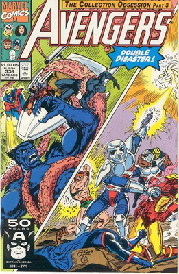Avengers - A Marvel Magazine (336 - Aug 1991) comic book collectible [Barcode 759606027972] - Main Image 1