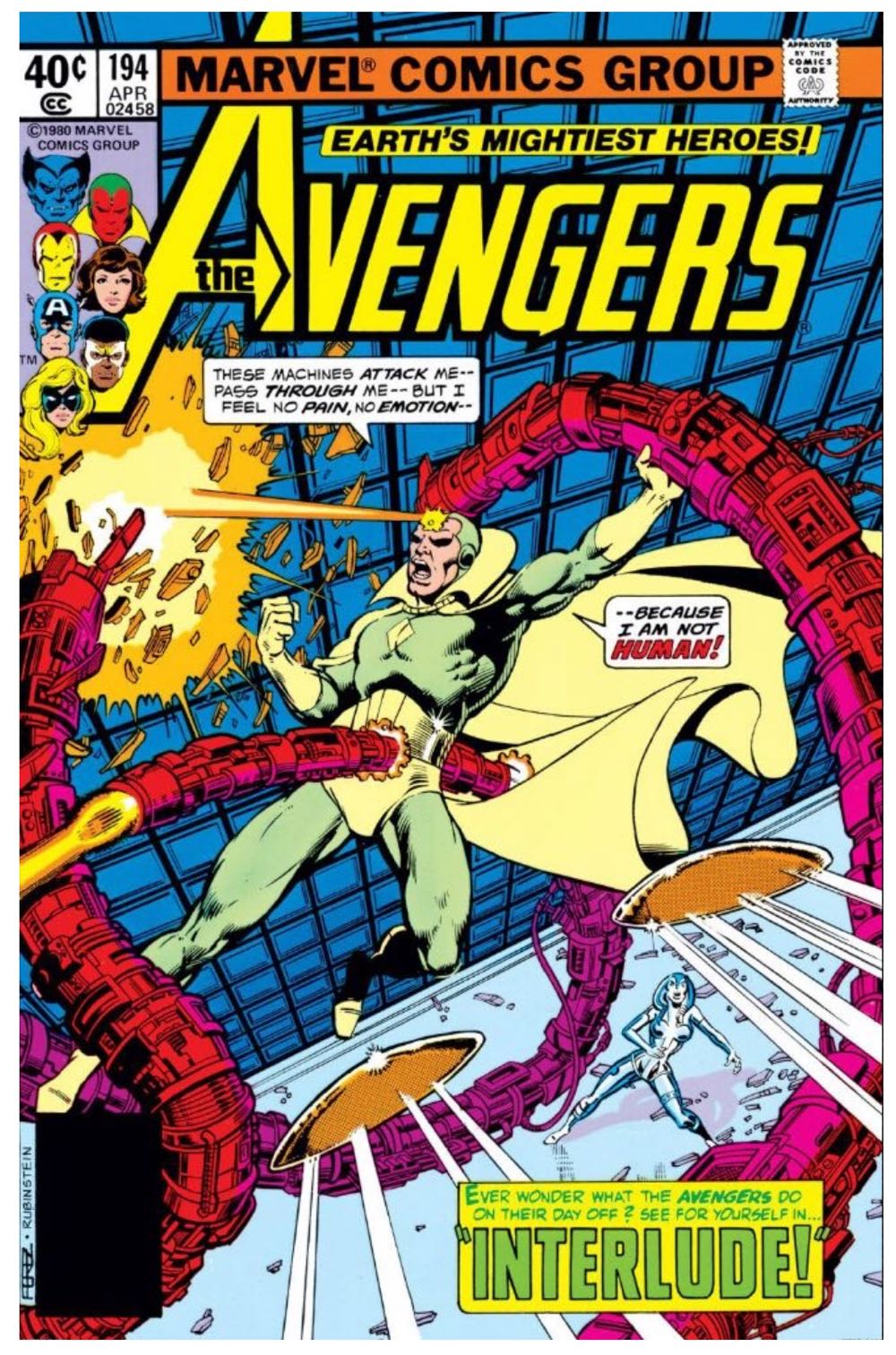 Avengers - Marvel Comics Group (194 - Apr 1980) comic book collectible - Main Image 2