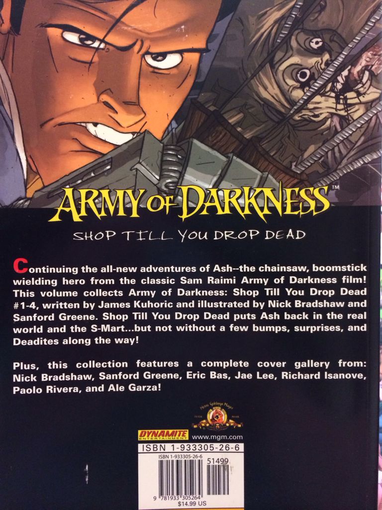Army Of Darkness: Shop Till You Drop Dead - Dynamite Entertainement comic book collectible [Barcode 9781933305264] - Main Image 2
