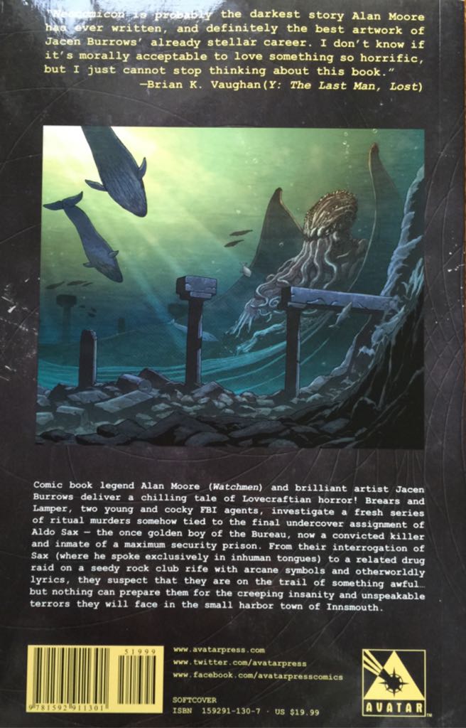 Neonomicon - Avatar (Sep 2011) comic book collectible [Barcode 9781592911301] - Main Image 2