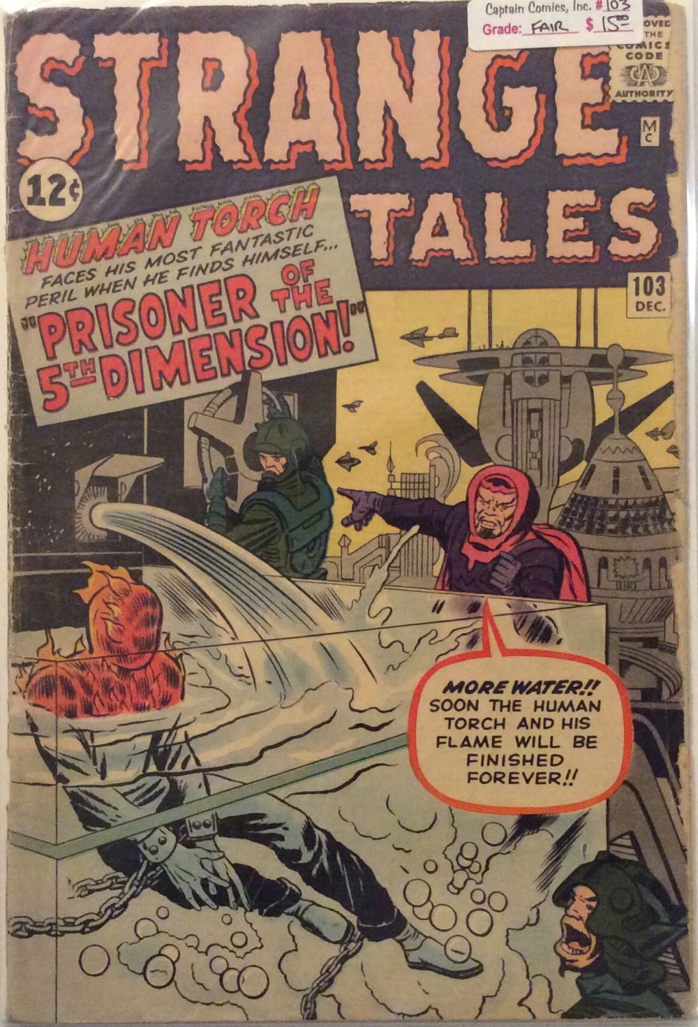 Strange Tales - Marvel Comics (103 - Dec 1962) comic book collectible [Barcode 14422844555] - Main Image 2