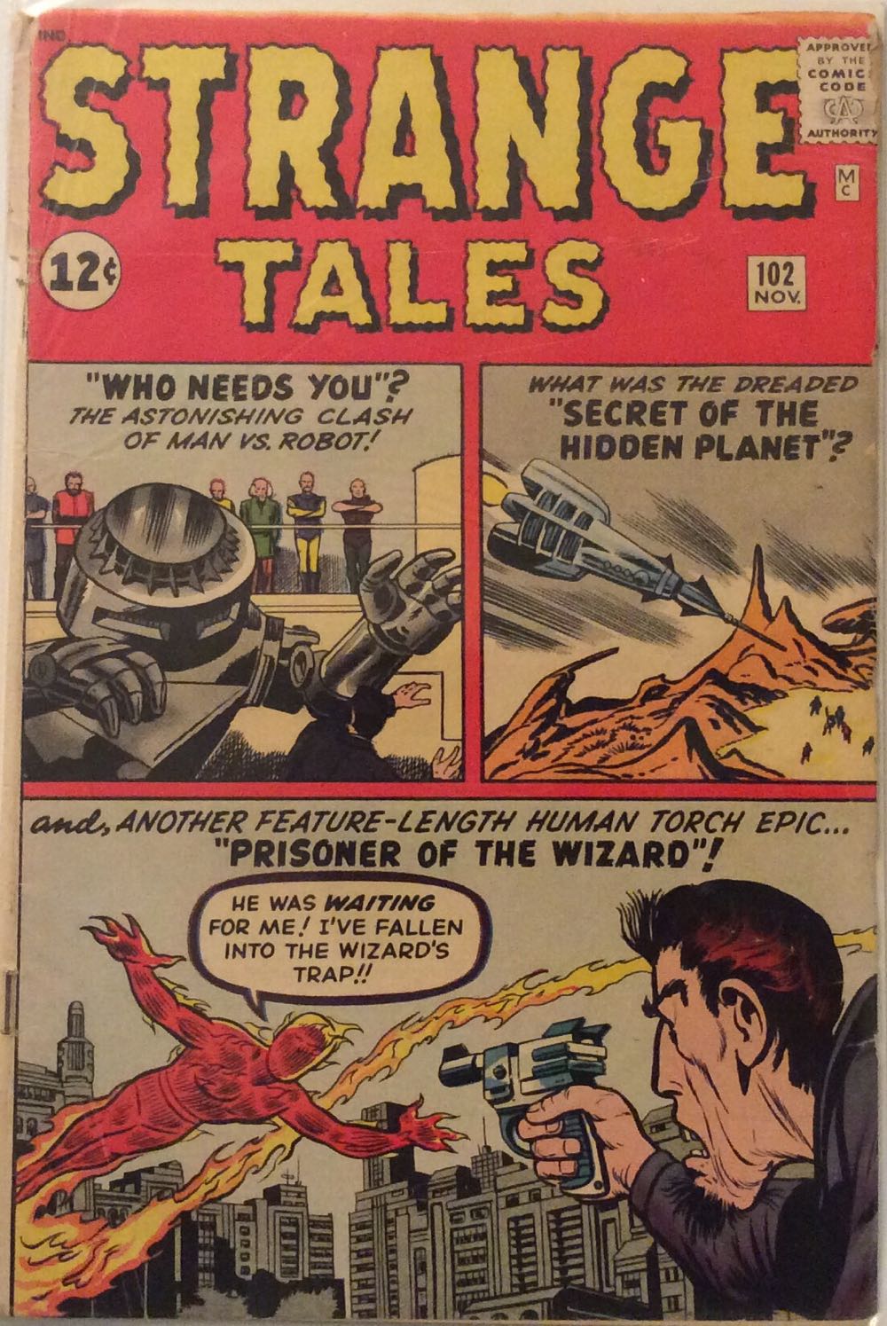 Strange Tales - Marvel Comics (102 - Nov 1962) comic book collectible [Barcode 235589] - Main Image 2