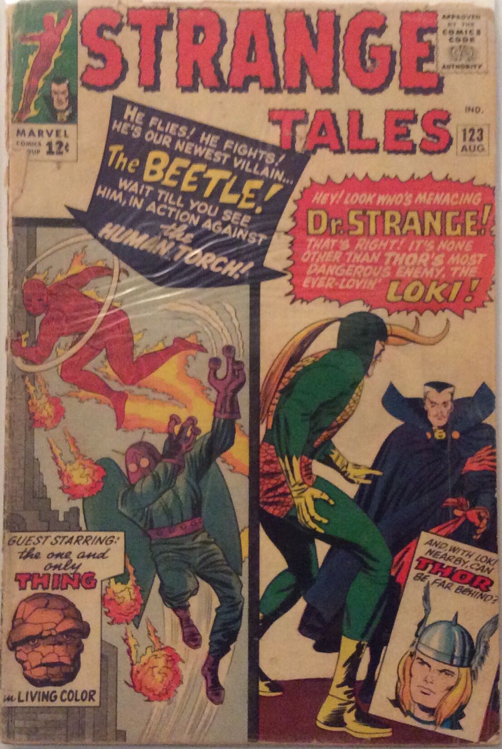 Strange Tales #123 - Marvel Comics (123 - Aug 1964) comic book collectible [Barcode 255896321455] - Main Image 2