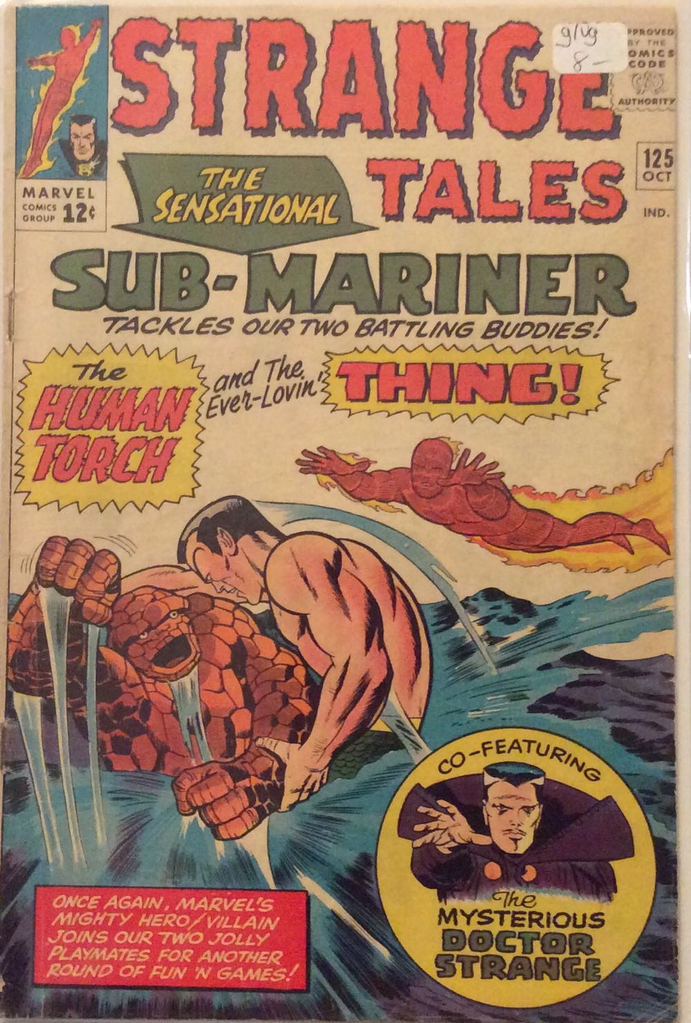 Strange Tales - Marvel (125 - Oct 1964) comic book collectible [Barcode 258444156] - Main Image 2