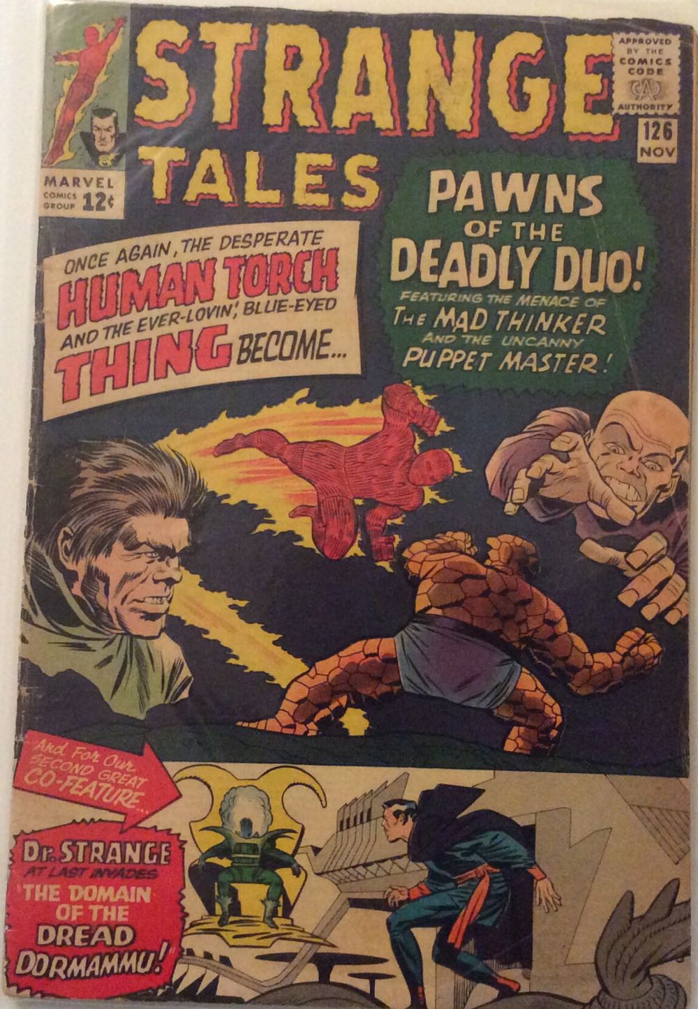Strange Tales, Vol. 1 - Marvel Comics (126 - Nov 1964) comic book collectible [Barcode 25741145] - Main Image 2