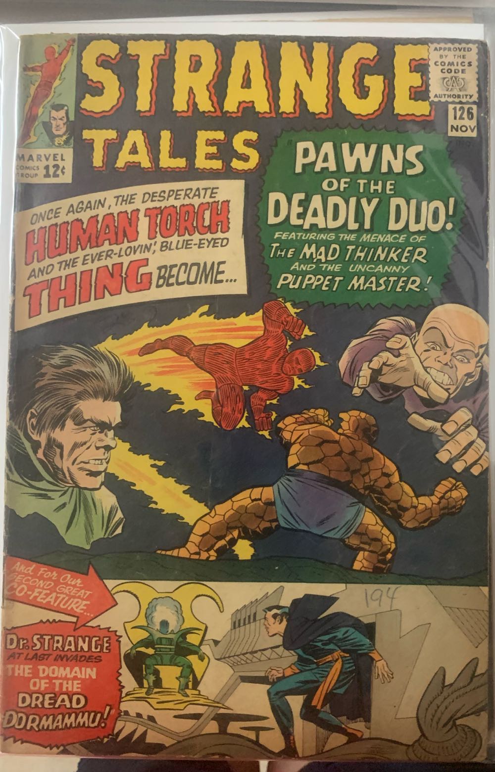 Strange Tales, Vol. 1 - Marvel Comics (126 - Nov 1964) comic book collectible [Barcode 25741145] - Main Image 3