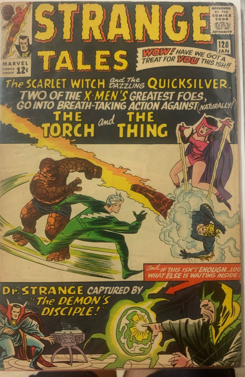 Strange Tales - Marvel Comics Group (128 - Jan 1965) comic book collectible [Barcode 28455156] - Main Image 3