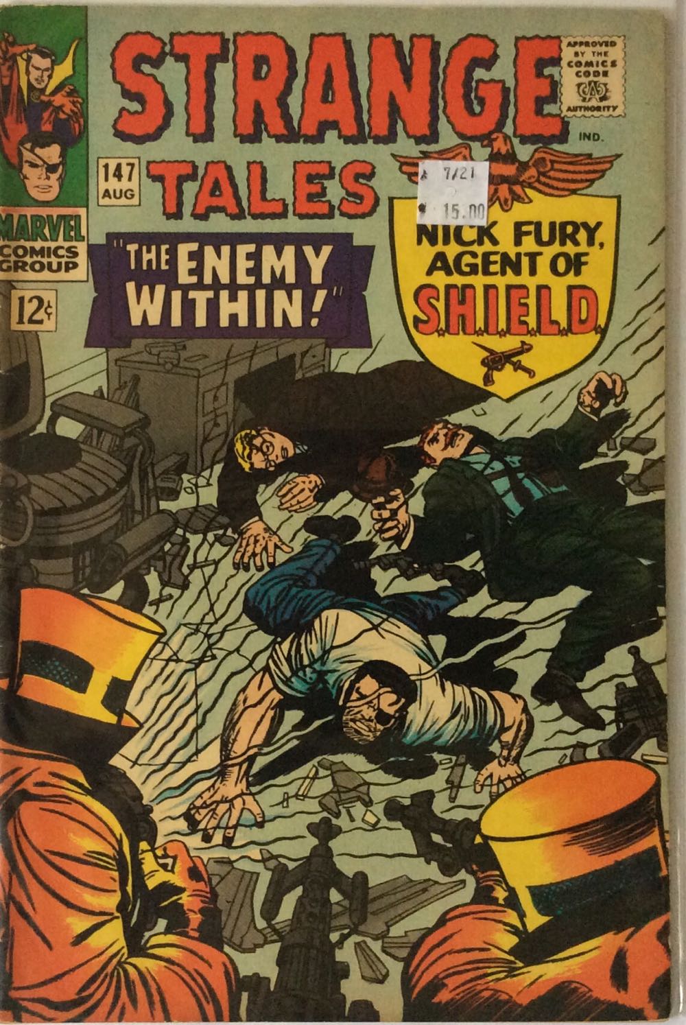 Strange Tales - Marvel Comics (147 - Aug 1966) comic book collectible [Barcode 759606071494] - Main Image 2