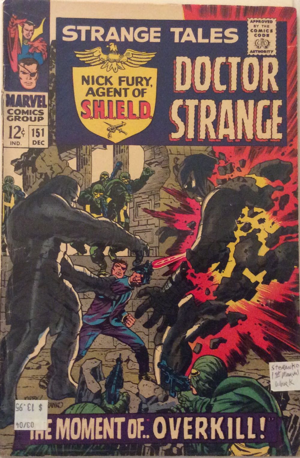 Strange Tales - Marvel Comics (151 - Dec 1966) comic book collectible [Barcode 759606071494] - Main Image 2