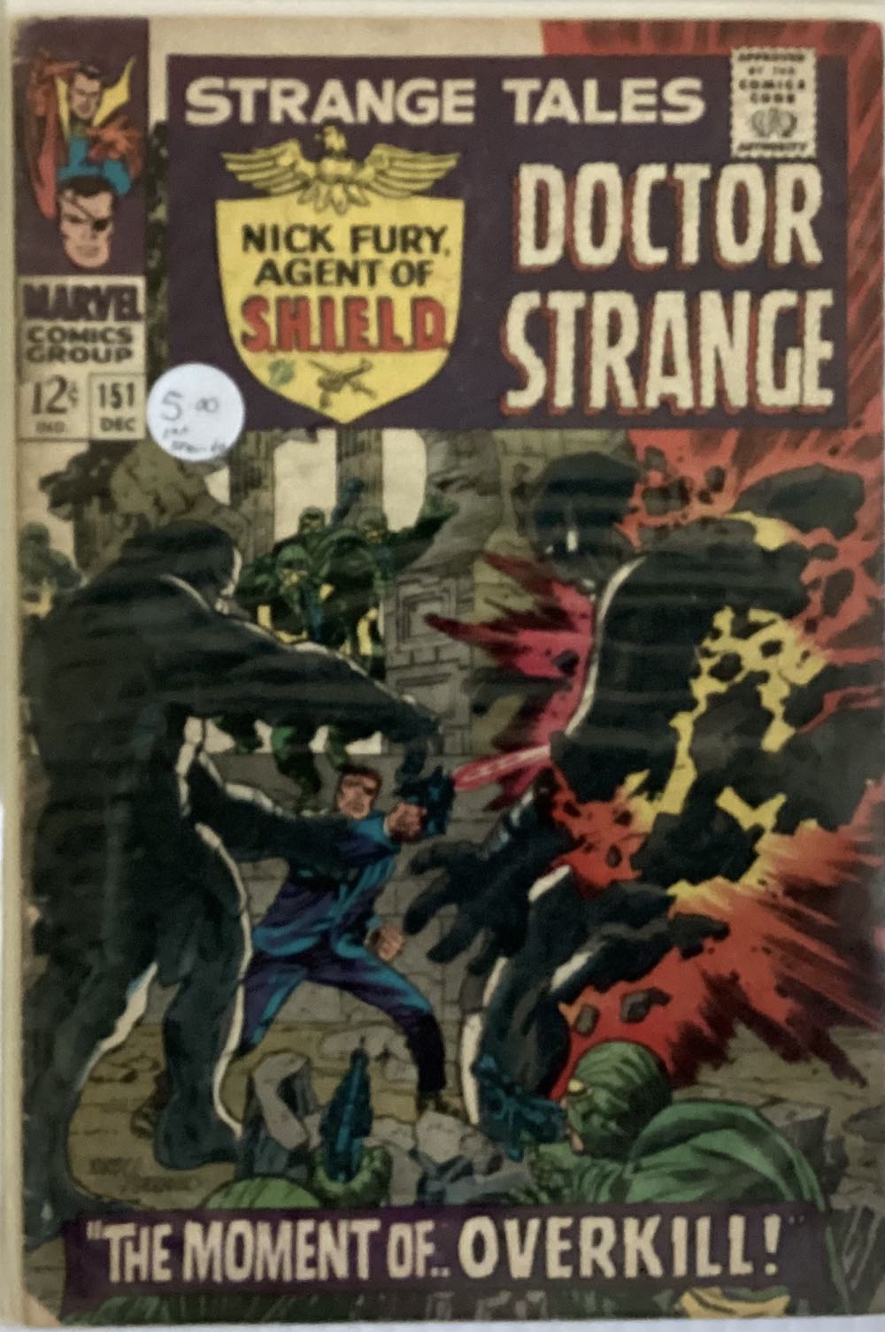 Strange Tales - Marvel Comics (151 - Dec 1966) comic book collectible [Barcode 759606071494] - Main Image 3