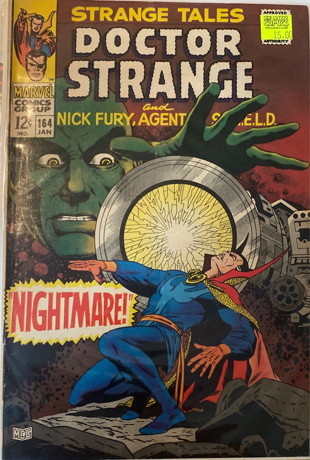 Strange Tales - Marvel (164 - Jan 1968) comic book collectible [Barcode 759606071494] - Main Image 2