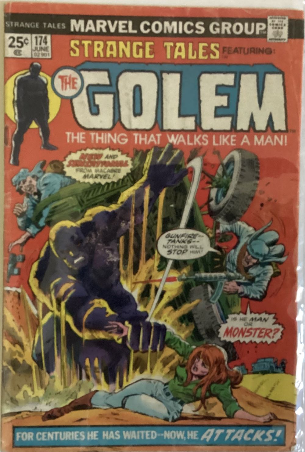 Strange Tales - Marvel Comics (174 - Jun 1974) comic book collectible [Barcode 759606062058] - Main Image 2