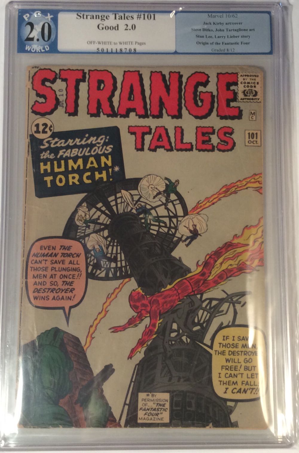 Strange Tales - Marvel Comics (101 - Oct 1962) comic book collectible [Barcode 759606062058] - Main Image 2