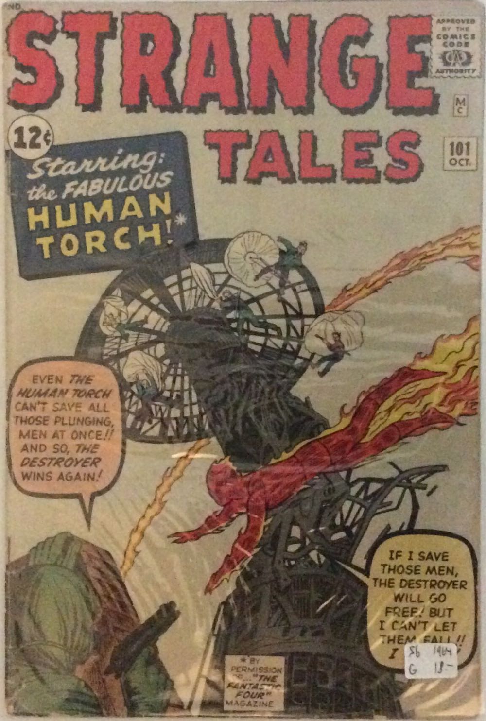 Strange Tales - Marvel Comics (101 - Oct 1962) comic book collectible [Barcode 759606062058] - Main Image 3