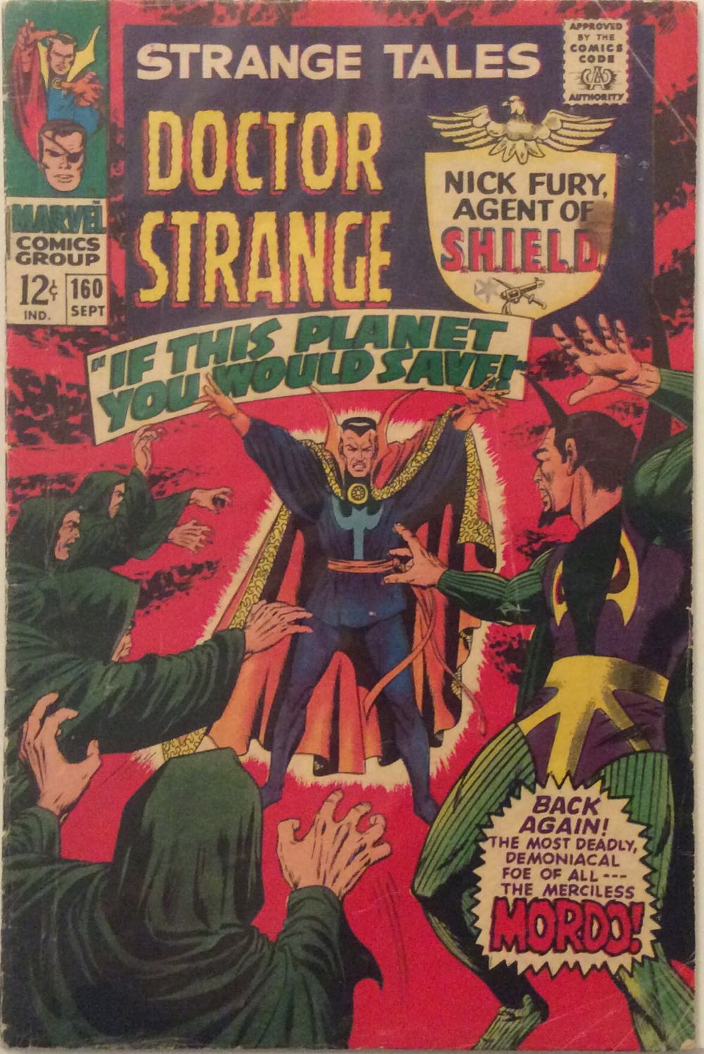 Strange Tales: Nick Fury/Doctor Strange - Marvel Comics (160 - Sep 1967) comic book collectible - Main Image 3