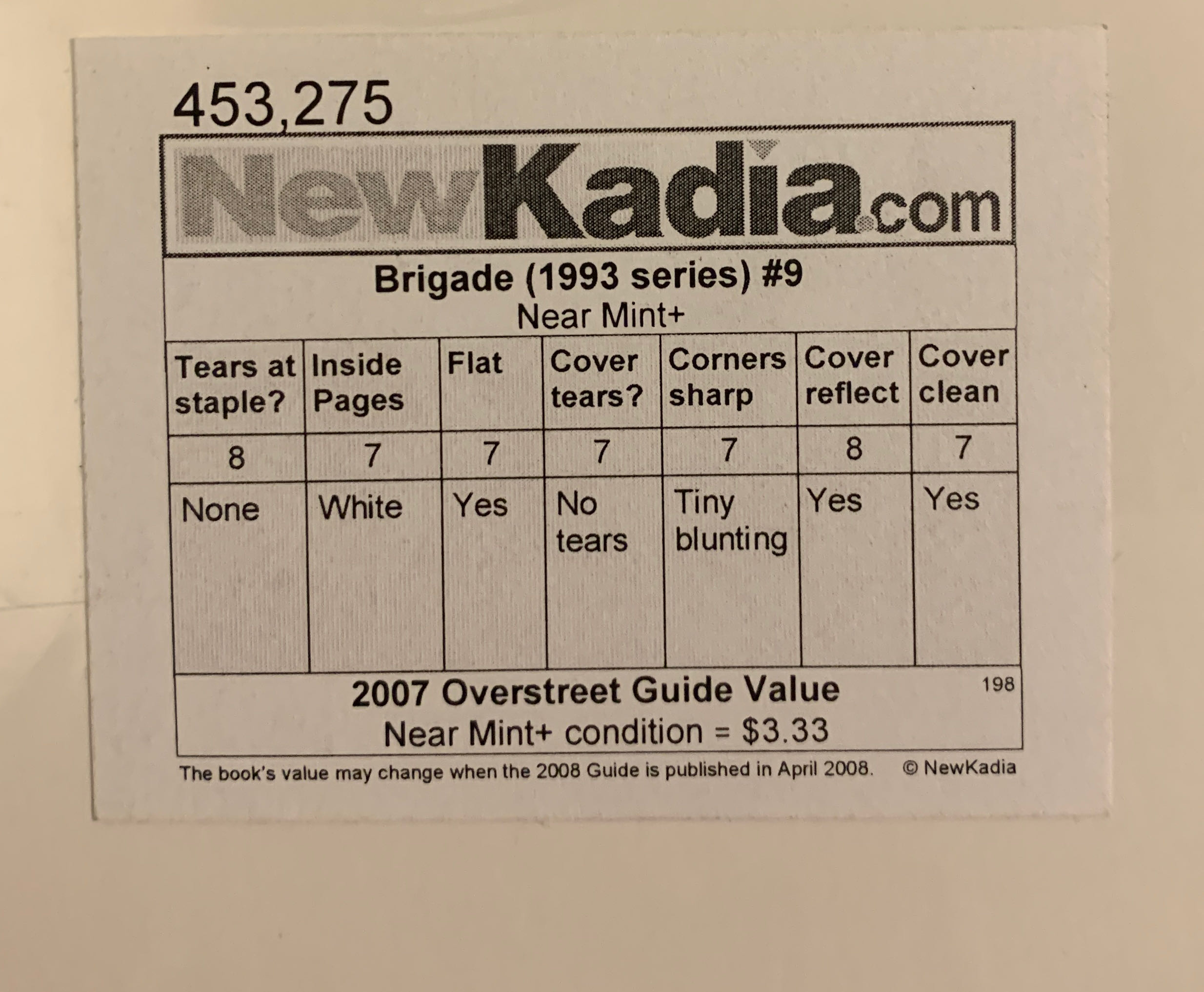 Brigade (vol.2) - Image Comics/Extreme Studios (9 - Apr 1994) comic book collectible [Barcode 709853008736] - Main Image 2