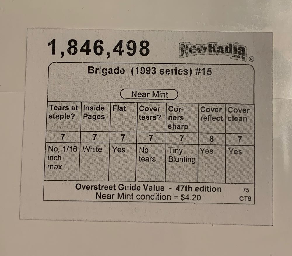 Brigade - Image (15 - 12/1994) comic book collectible [Barcode 709853008736] - Main Image 2