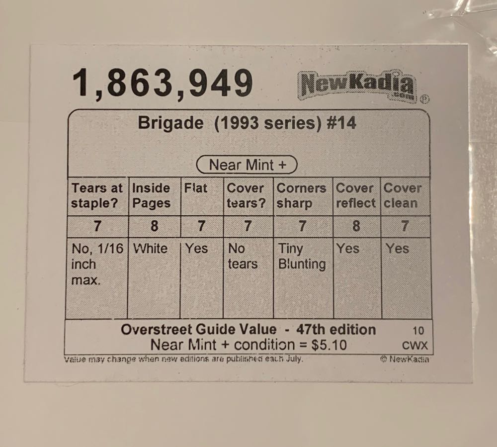 Brigade - Image (14 - 11/1994) comic book collectible - Main Image 2