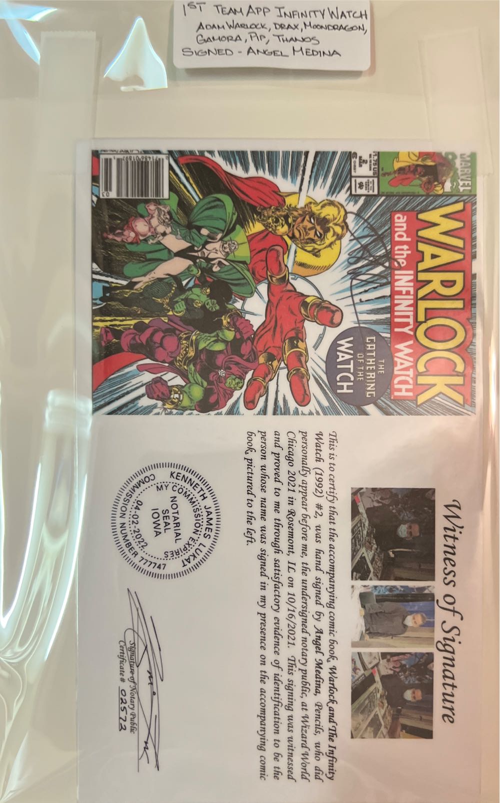 Warlock and the Infinity Watch - Marvel (2 - Mar 1992) comic book collectible [Barcode 071486018971] - Main Image 3