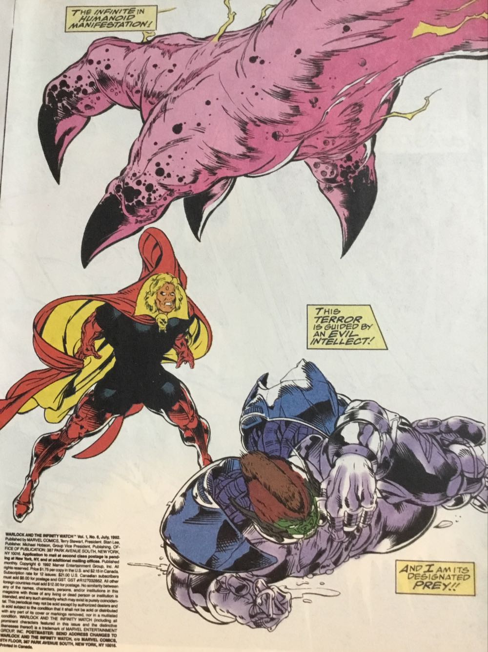 Warlock and the Infinity Watch - Marvel Comics (6 - Jul 1992) comic book collectible [Barcode 071486018971] - Main Image 3