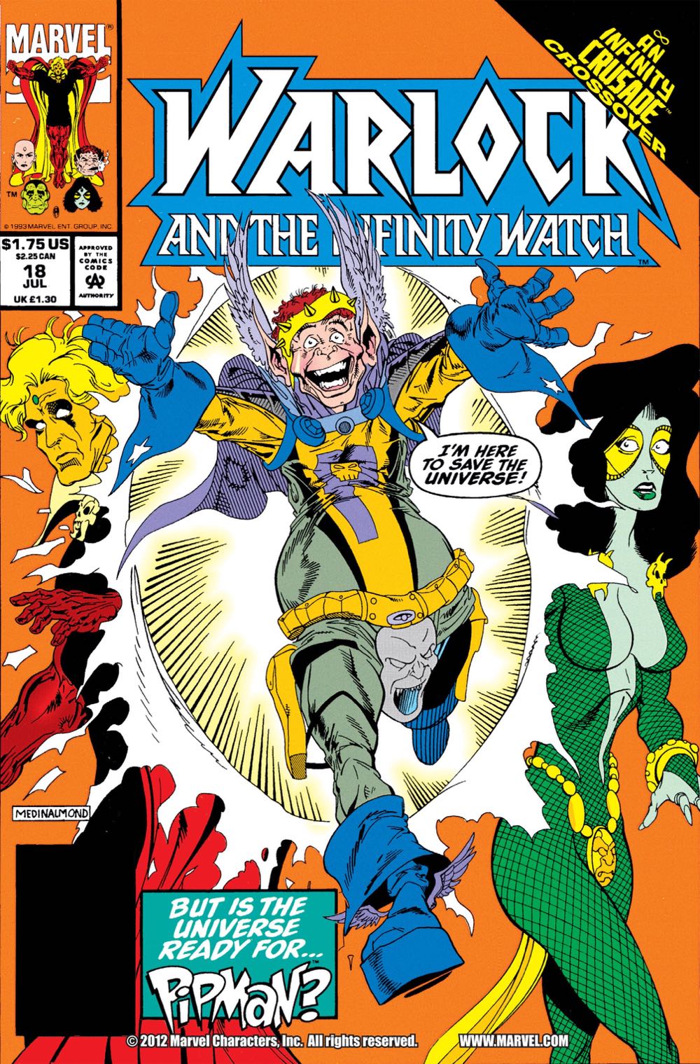 Warlock And The Infinity Watch - Marvel (32 - Sep 1994) comic book collectible [Barcode 759606040605] - Main Image 4
