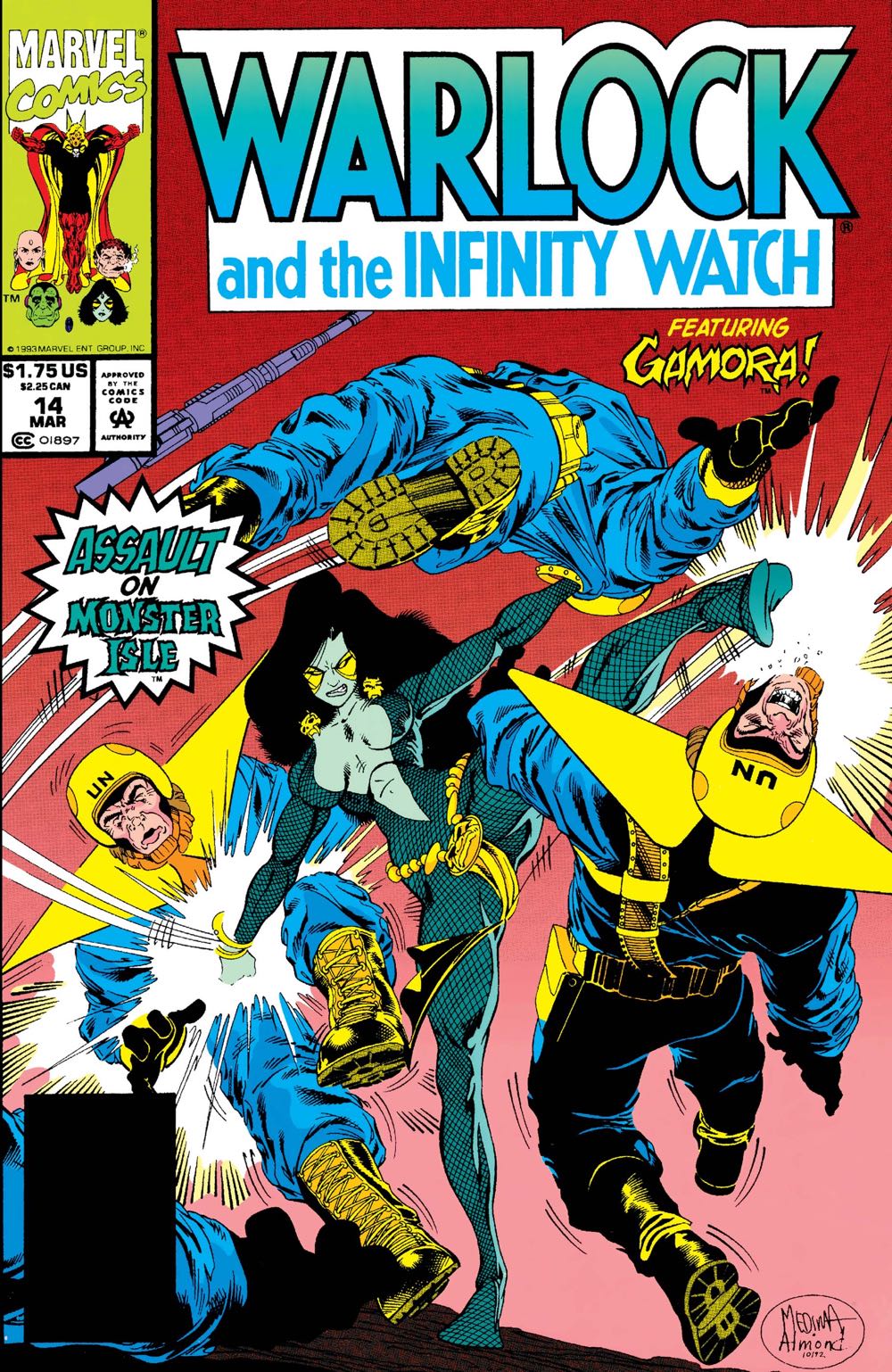 Warlock And The Infinity Watch MAR.V1.034 - Marvel Comics (34 - 11/1994) comic book collectible [Barcode 759606040605] - Main Image 4