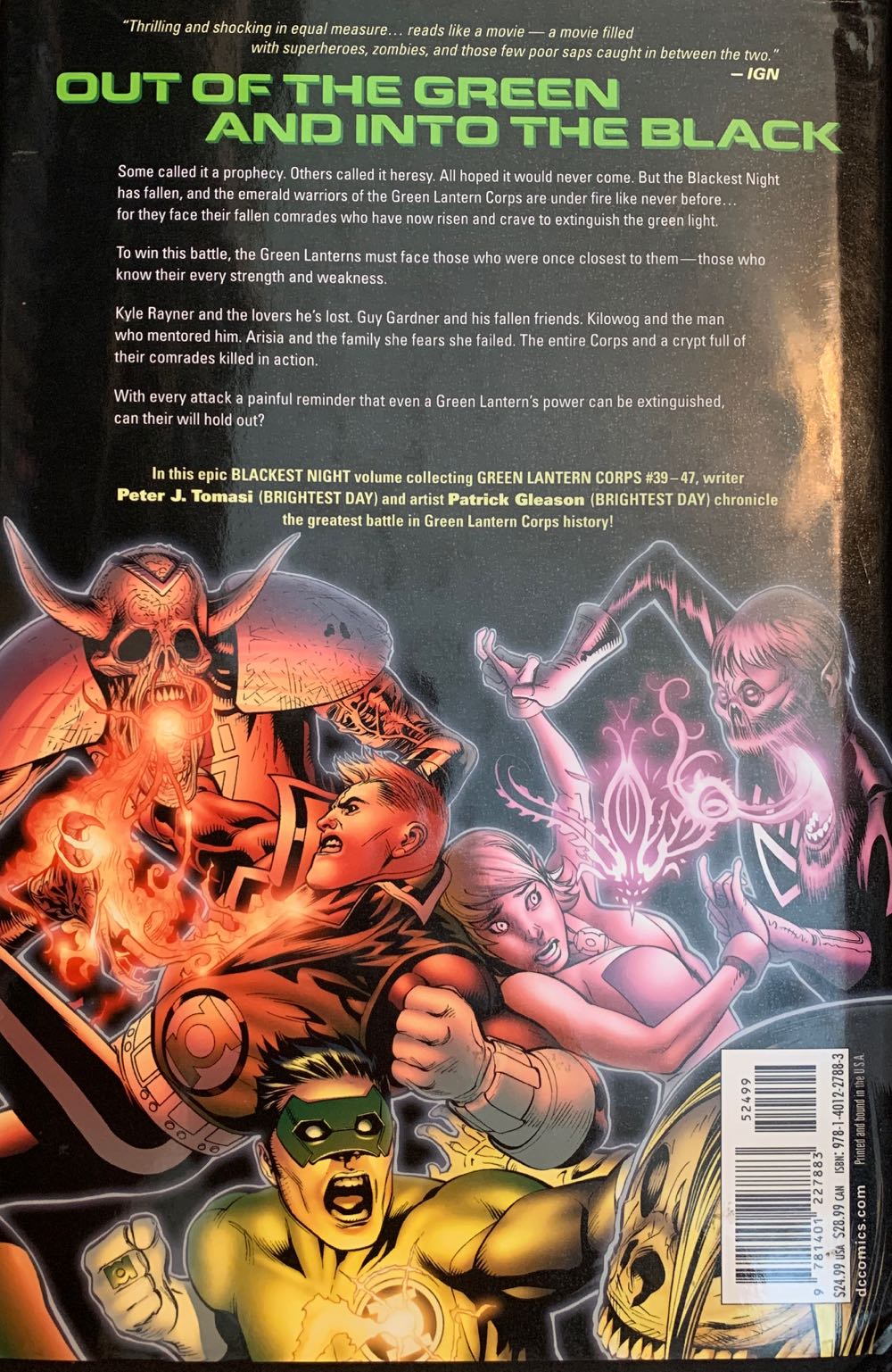 Blackest Night Green Lantern Corps - DC Comics (0) comic book collectible [Barcode 9781401227883] - Main Image 2