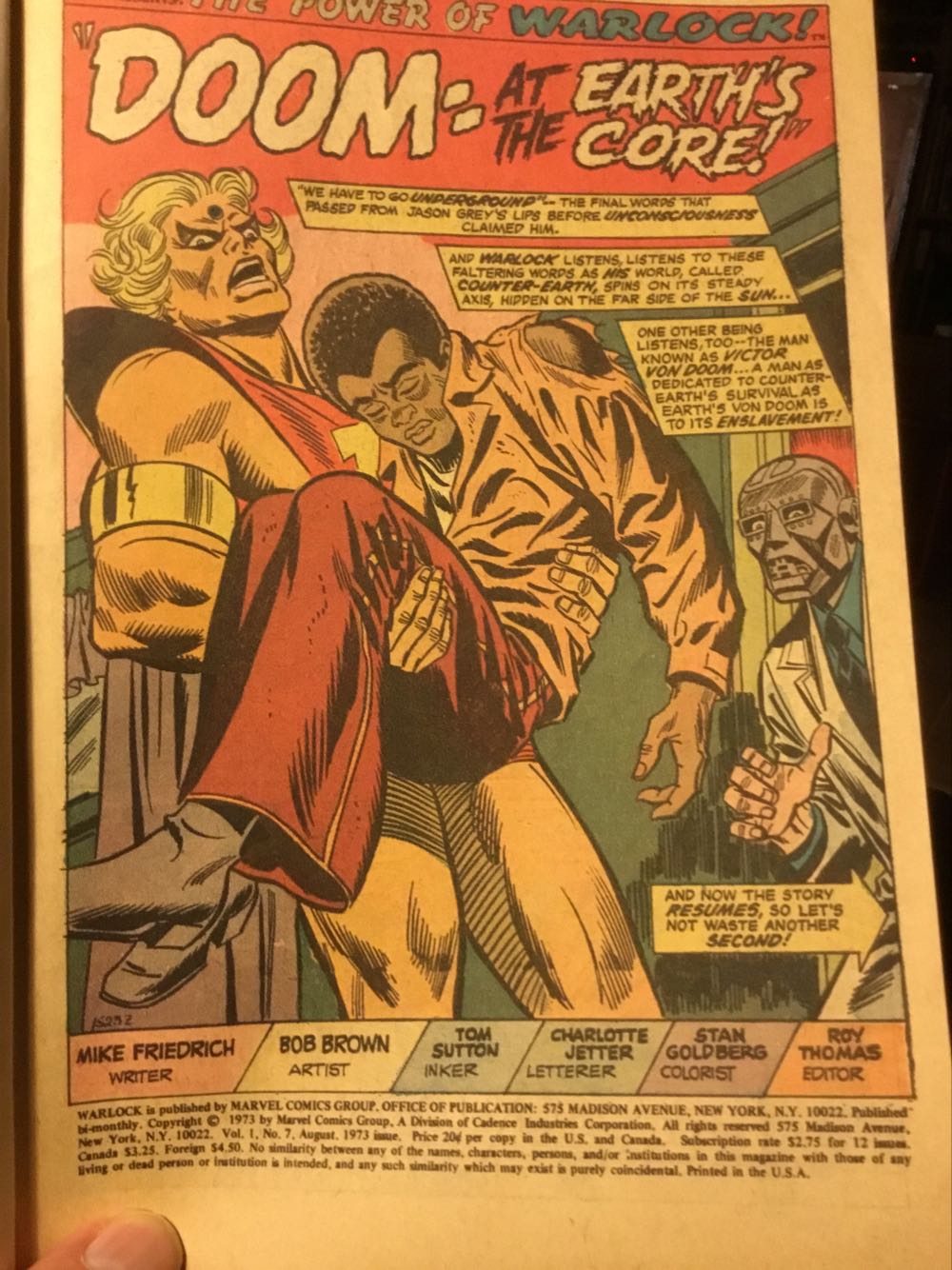 The Power Of… Warlock - Marvel Comics Group (7 - Aug 1973) comic book collectible - Main Image 3